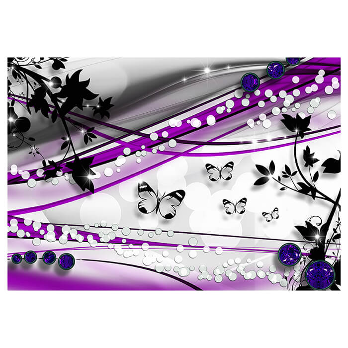 Fototapete Schmetterling Ranken Violett M1548 - Bild 2