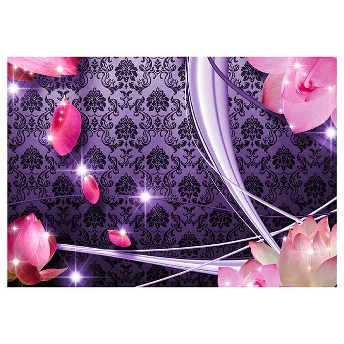 Fototapete Blüten Violett Ornament M1595 - Bild 2
