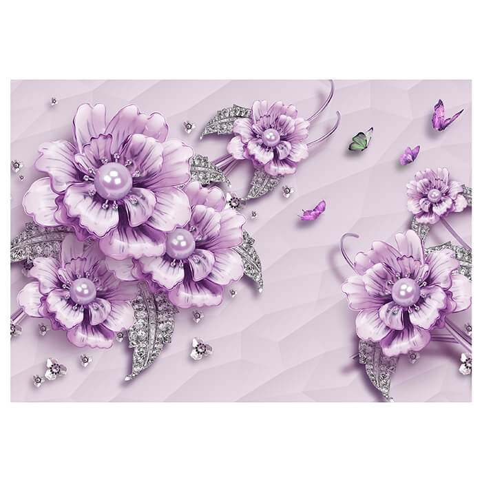 Fototapete Violett Blumen M1647 - Bild 2