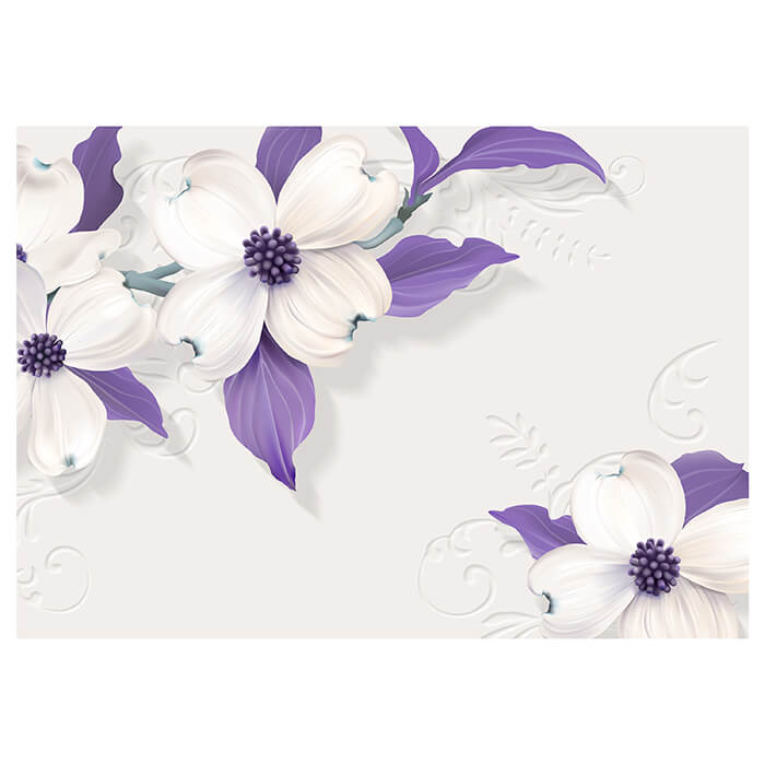 Fototapete Blumen Ornament Violet M1671 - Bild 2
