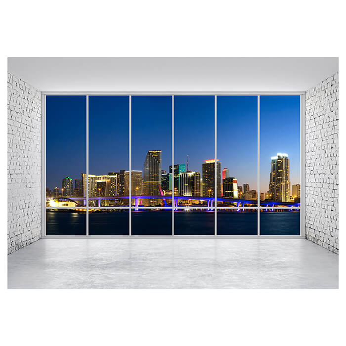 Fototapete 3D Panorama Miami M1701 - Bild 2