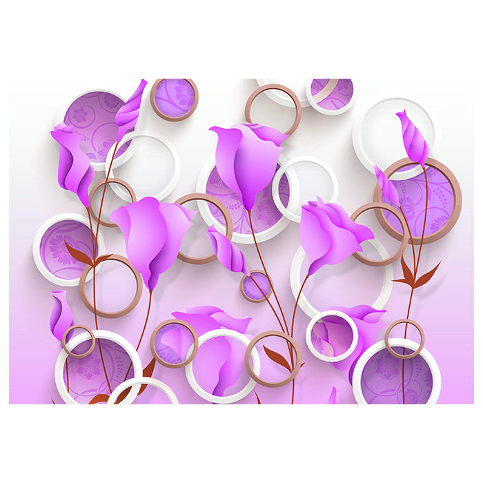 Fototapete violett Blumen M3432 - Bild 2