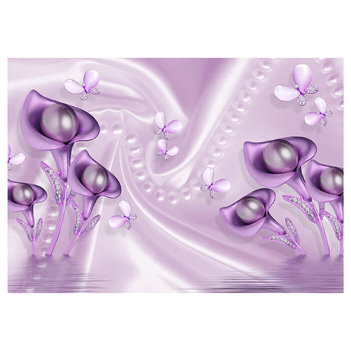 Fototapete violett Tulpen M3452 - Bild 2
