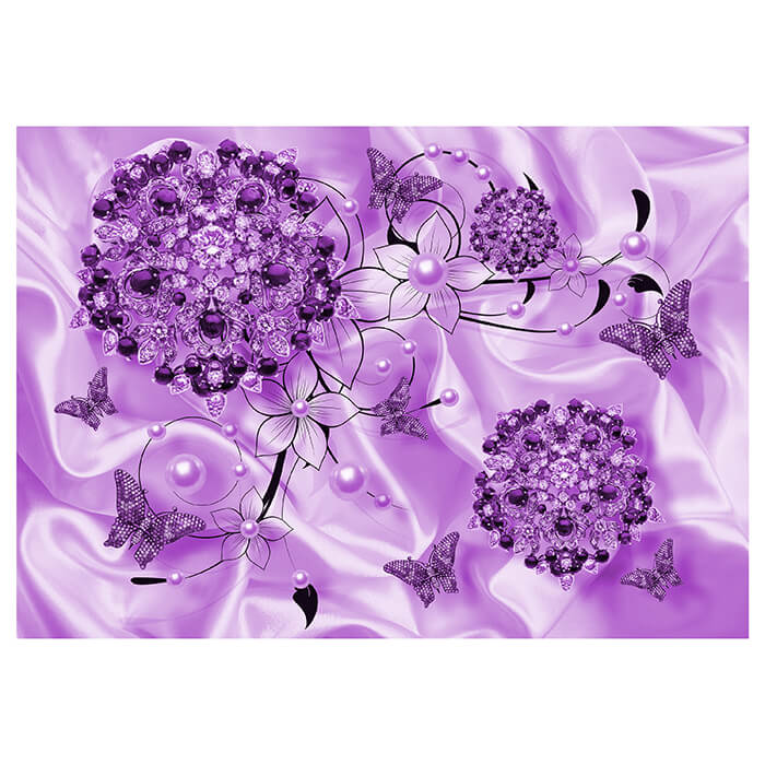 Fototapete violette Blumen M3515 - Bild 2