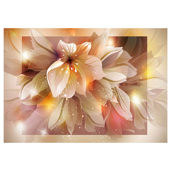 Fototapete Blumen Glanz Quadrat glitzern M4655 - Bild 2