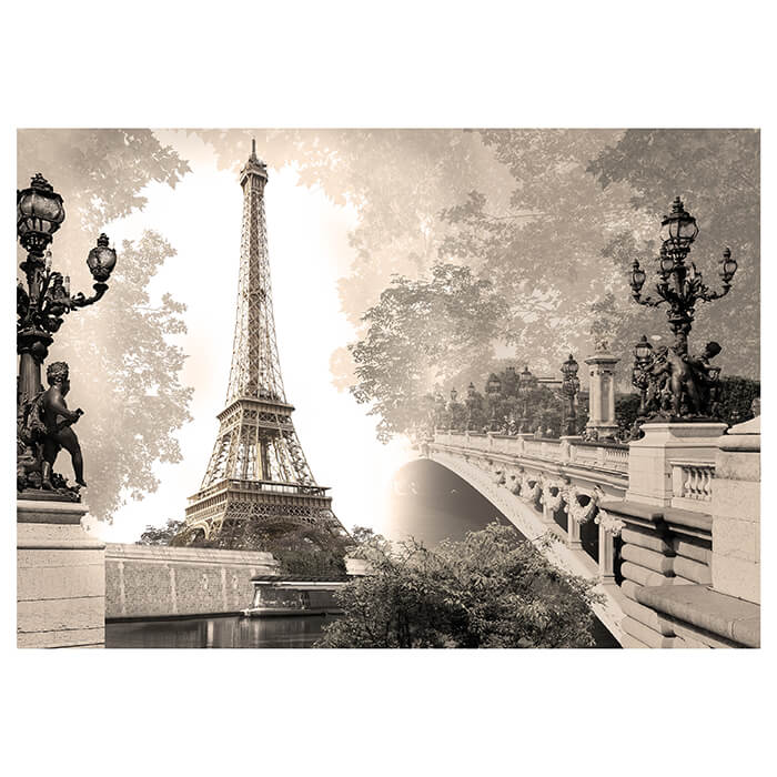 Fototapete Paris Frankreich Eiffelturm Brücke M4671 - Bild 2