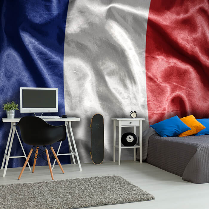 Fototapete Wehende Französische Flagge M4915 - Bild 1