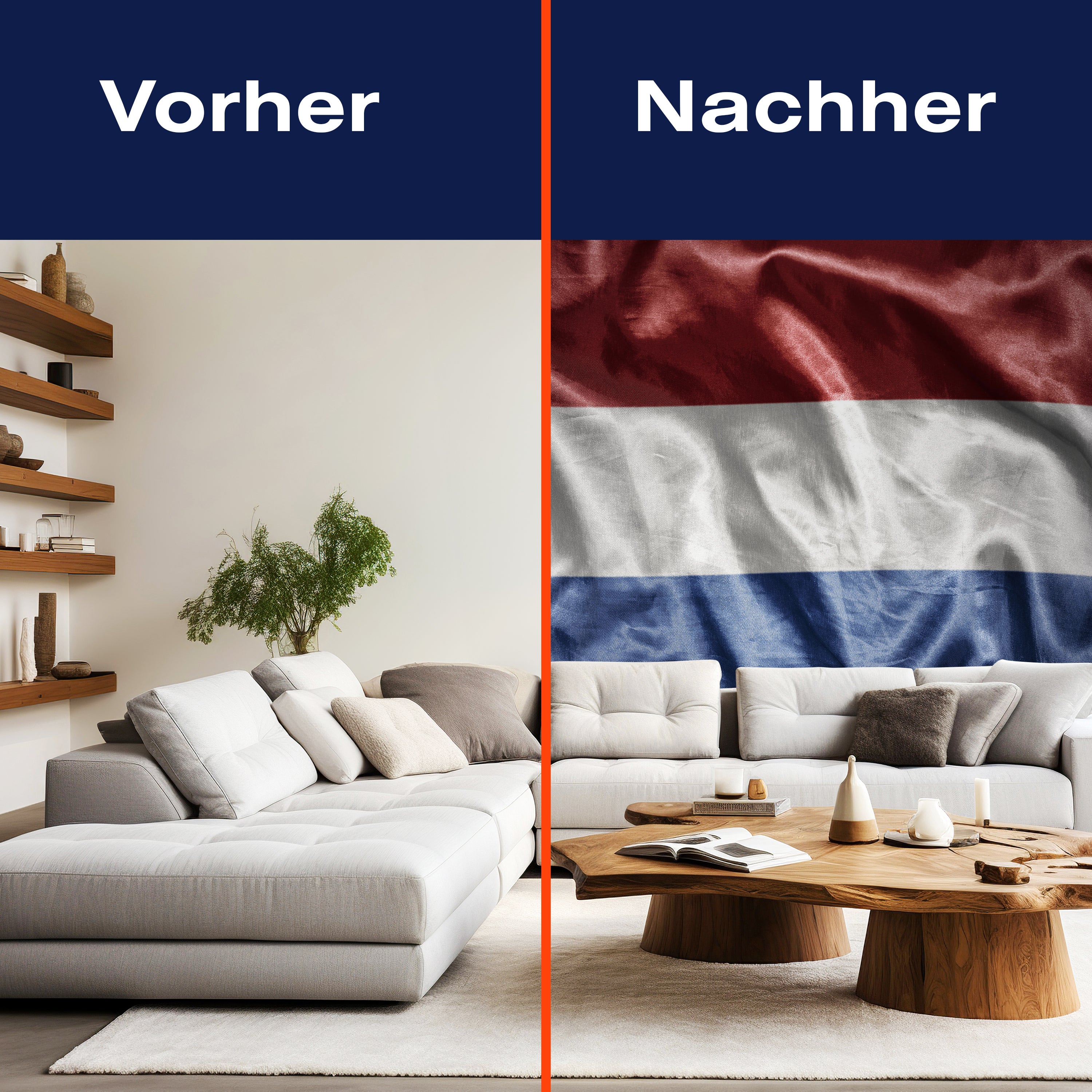 Fototapete Wehende holländische Flagge M4920 - Bild 9