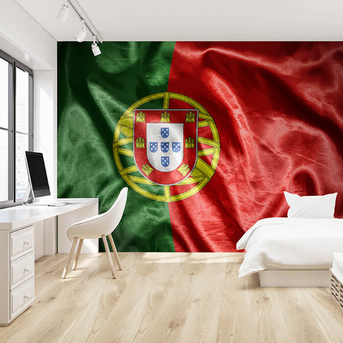 Fototapete Wehende Portugiesische Flagge M4921 - Bild 1