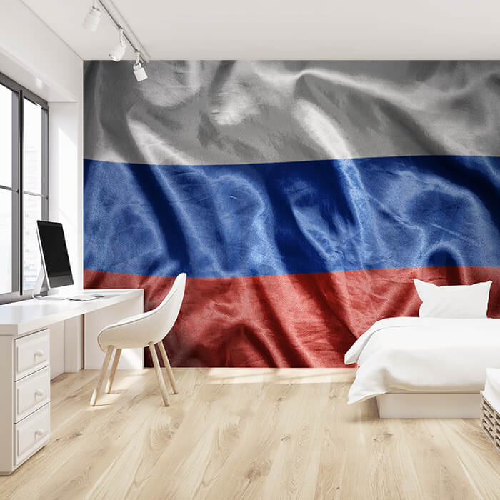 Fototapete Wehende Russische Flagge M4922 - Bild 1