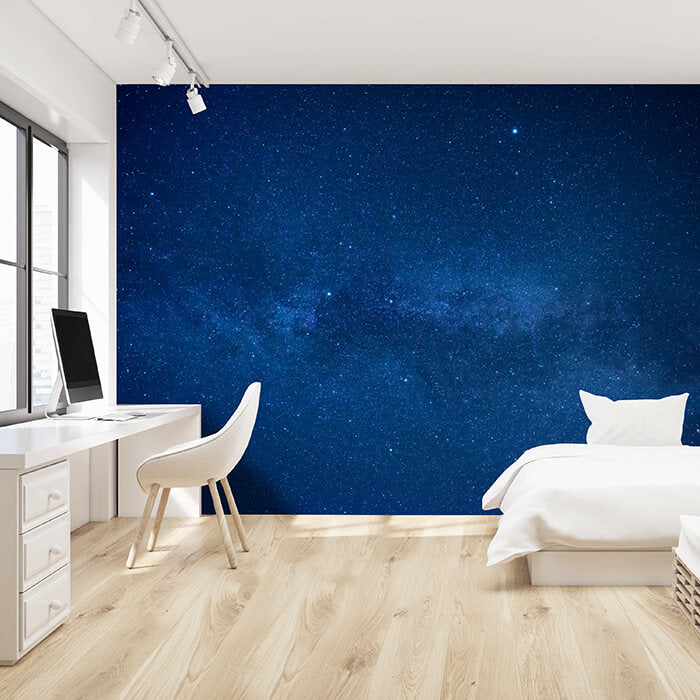 Fototapete Blau Nachthimmel Sternen Milchstraße M4936 - Bild 1