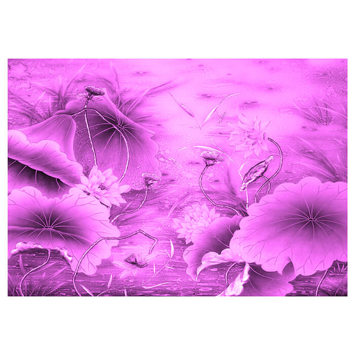 Fototapete rosa Farbeffekt Blumen Holzblätter M5663 - Bild 2