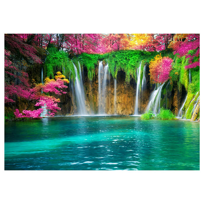 Fototapete See mit Wasserfall M5763 - Bild 2