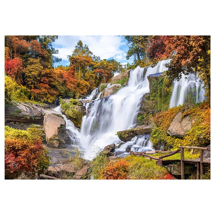 Fototapete Wasserfall im Herbst M5774 - Bild 2