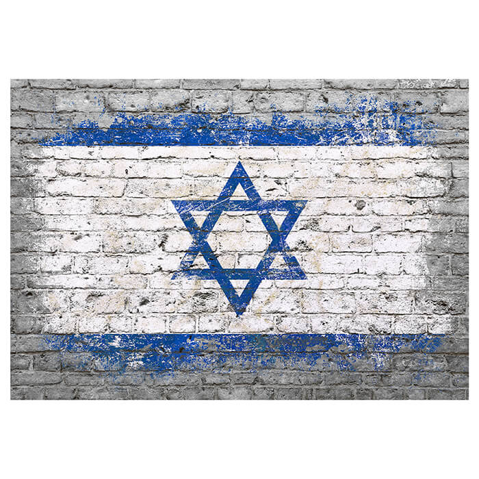 Fototapete Flagge Ziegelwand Israel M5858 - Bild 2