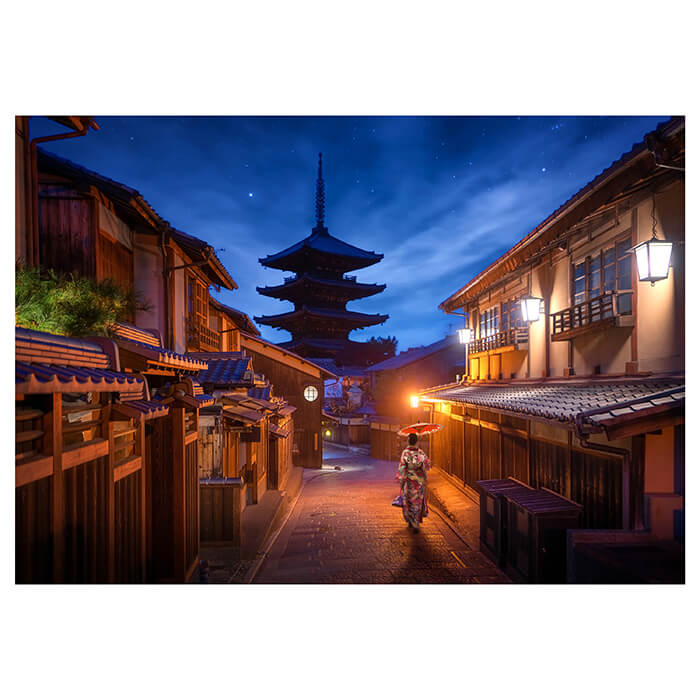 Fototapete Japanischer Stil Stadt bei Nacht M5931 - Bild 2