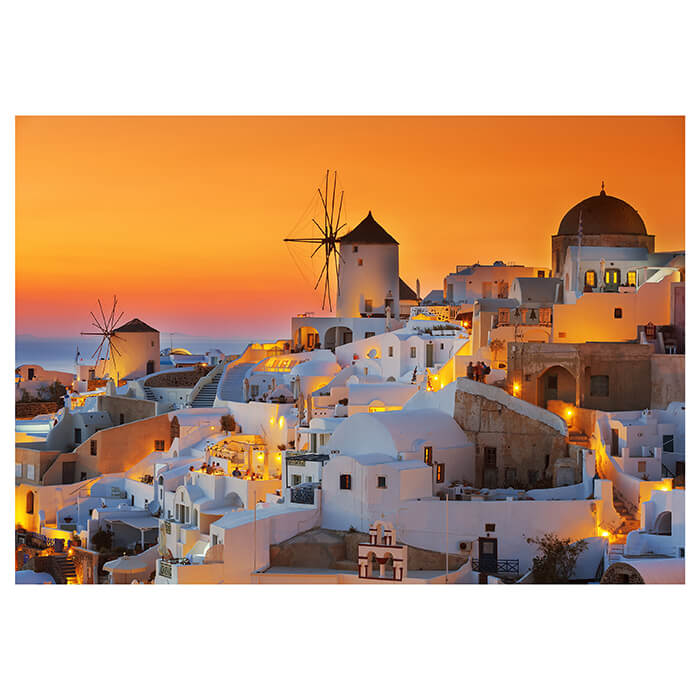 Fototapete Griechische Häuser am Abend M5948 - Bild 2