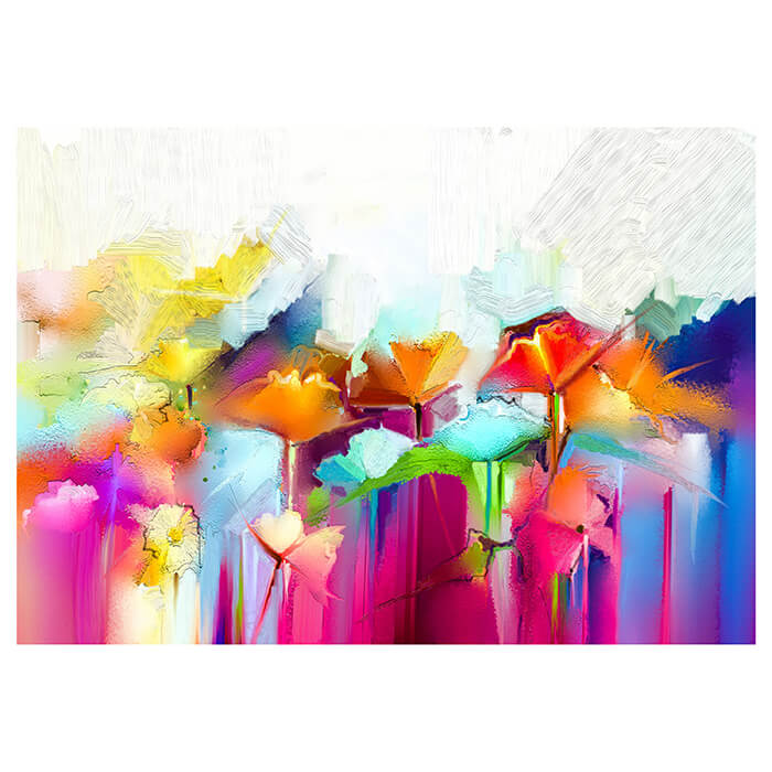 Fototapete Gemälde mit Blumen M5970 - Bild 2