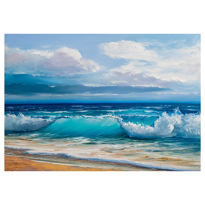Fototapete Gemälde mit Wellen und Strand M5978 - Bild 2
