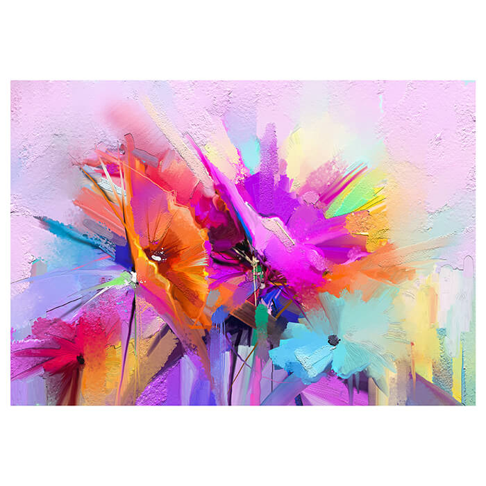 Fototapete Abstrakte Blumen verschiedenen Farben M5994 - Bild 2