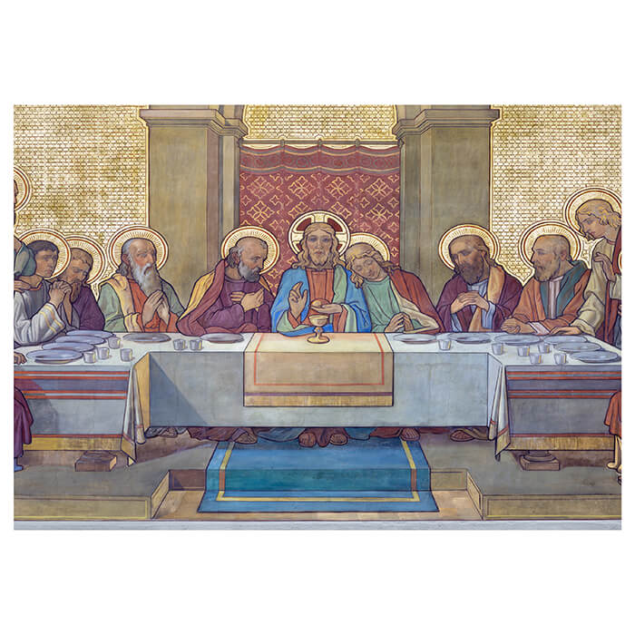 Fototapete Gemälde Jesus und Jünger an Tafel M6006 - Bild 2