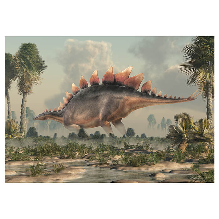 Fototapete Stegosaurus Dino zwischen Palmen M6018 - Bild 2
