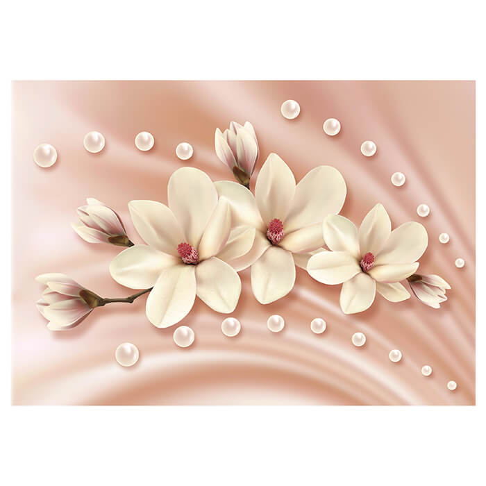 Fototapete Blüten Perlen pastell M6249 - Bild 2