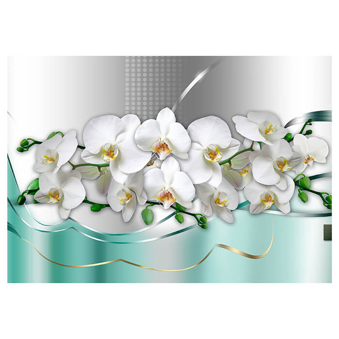 Fototapete weiße Orchideen Welle M6306 - Bild 2