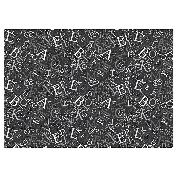 Fototapete Alphabet grau weiß M6378 - Bild 2