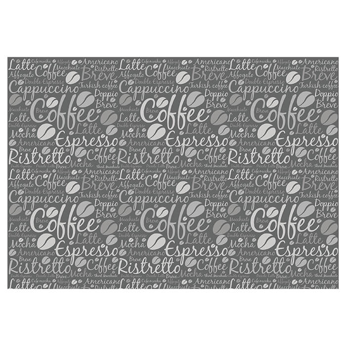 Fototapete Kaffee Muster dunkelgrau M6390 - Bild 2