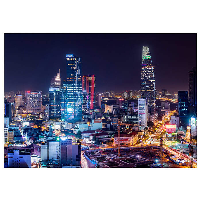 Fototapete Saigon Nacht Skyline M6532 - Bild 2