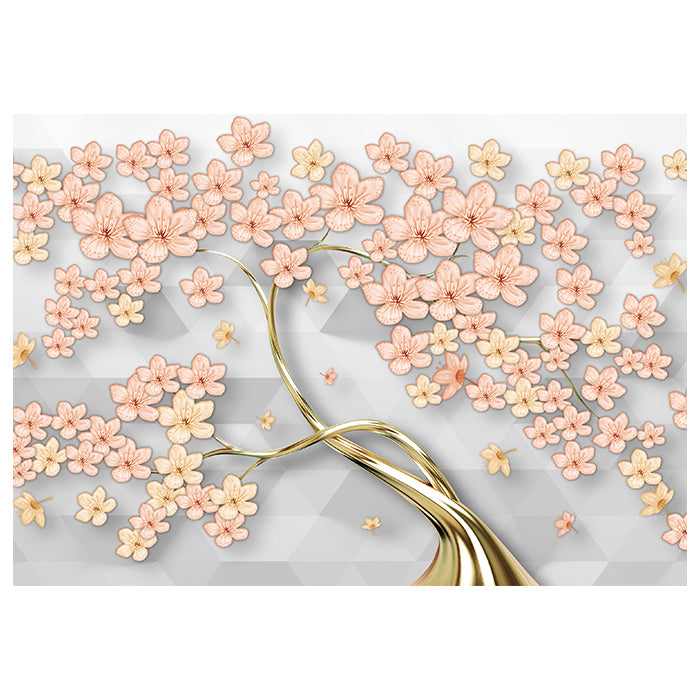 Fototapete Blütenbaum rosa gold M6613 - Bild 2