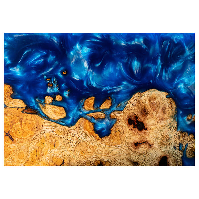 Fototapete Epoxidharz Muster Wellen blau M6676 - Bild 2
