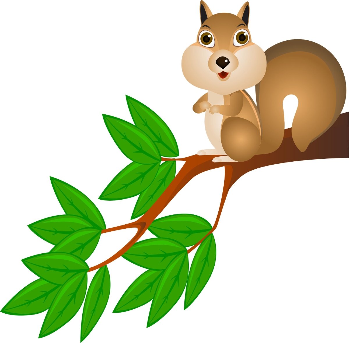 Wandsticker Eichhörnchen auf Ast, Baum, Natur, Tiere WS00000011 - Bild 4