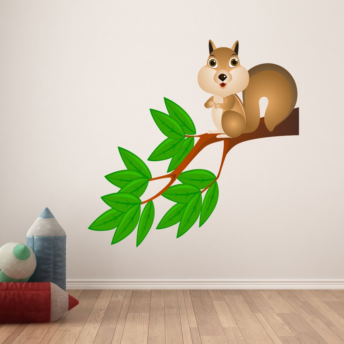 Wandsticker Eichhörnchen auf Ast, Baum, Natur, Tiere WS00000011 - Bild 6