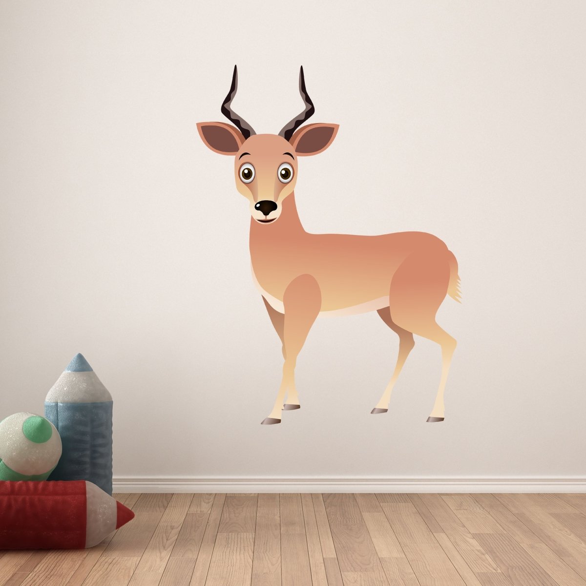Wandsticker aufmerksame Gazelle, Tiere, Afrika, Kind WS00000016 - Bild 6