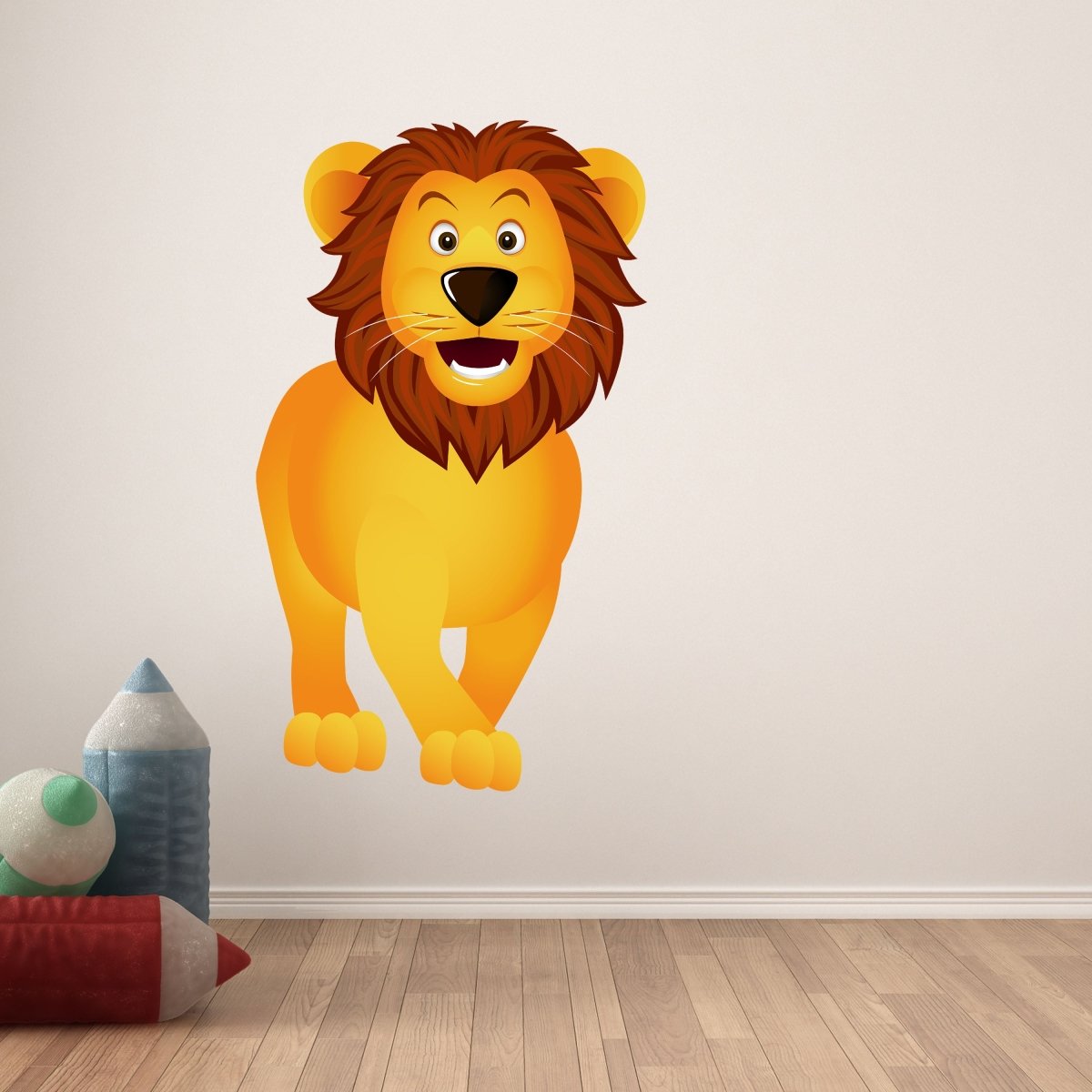 Wandsticker lustiger Löwe, Tiere, Afrika, Kinder WS00000019 - Bild 6