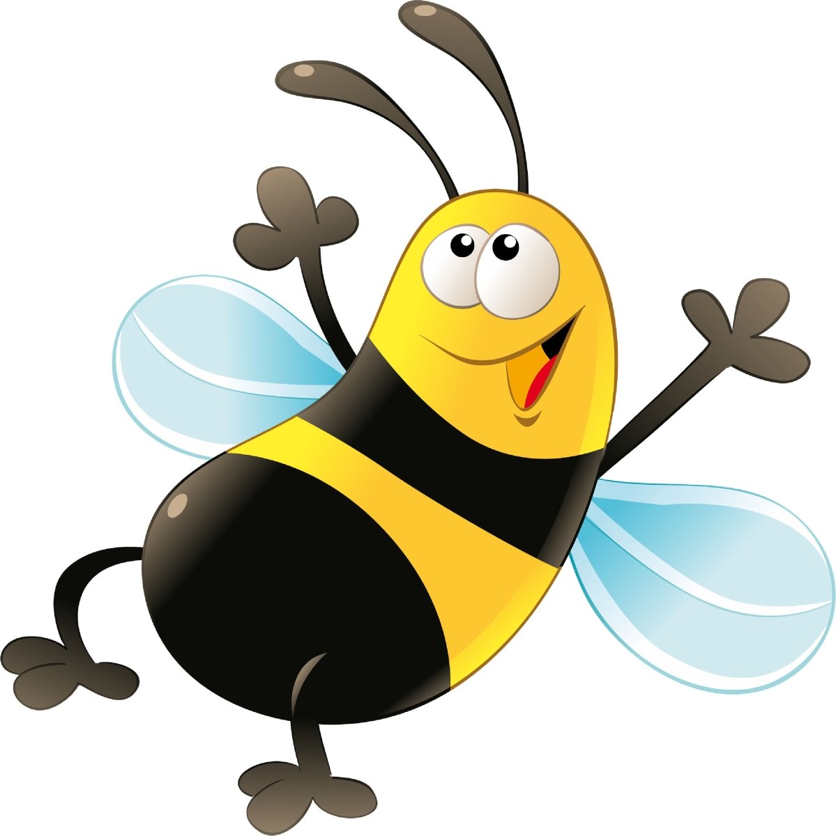 Wandsticker begeisterte Biene, Tier, Insekten, Kind WS00000021 - Bild 4
