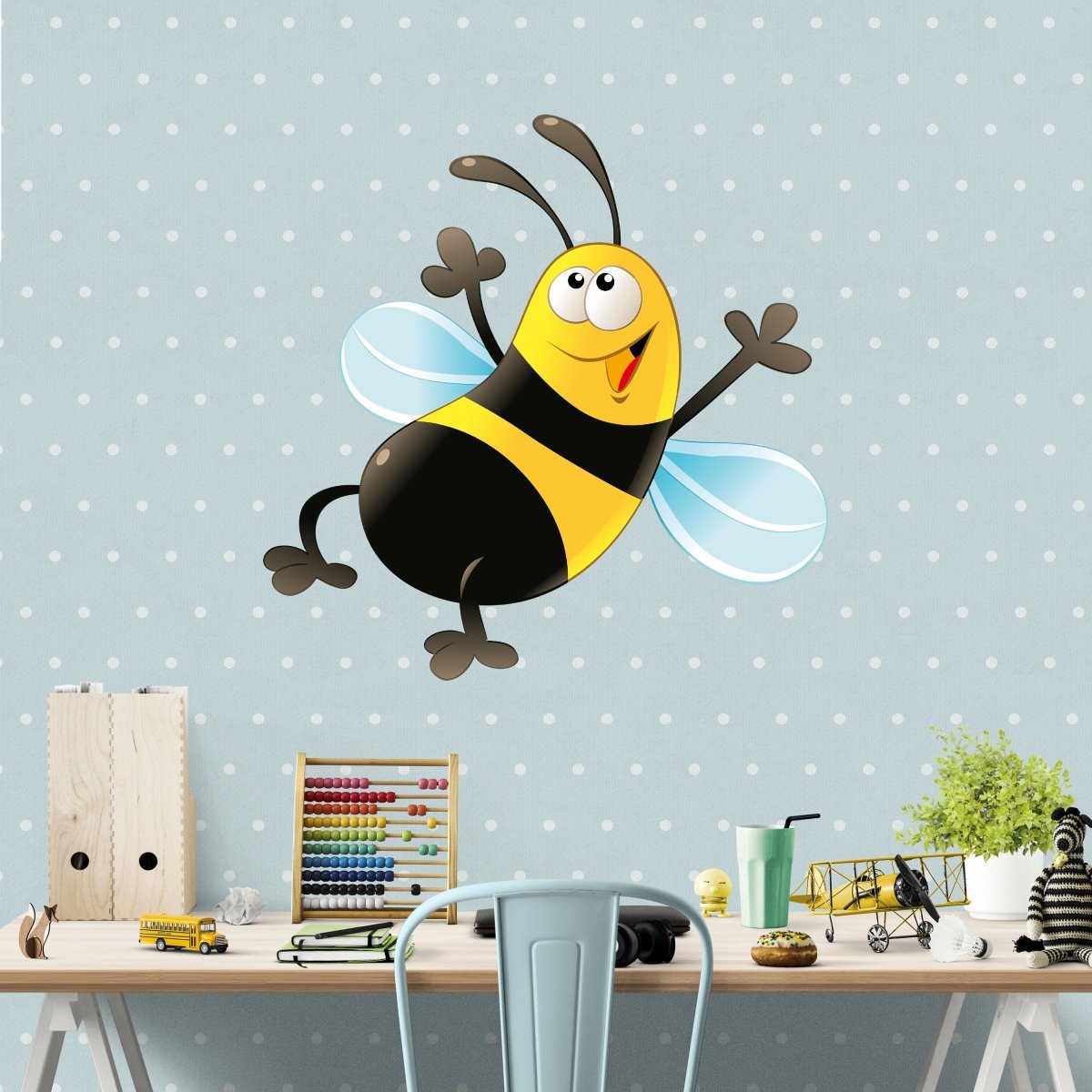 Wandsticker begeisterte Biene, Tier, Insekten, Kind WS00000021 - Bild 5