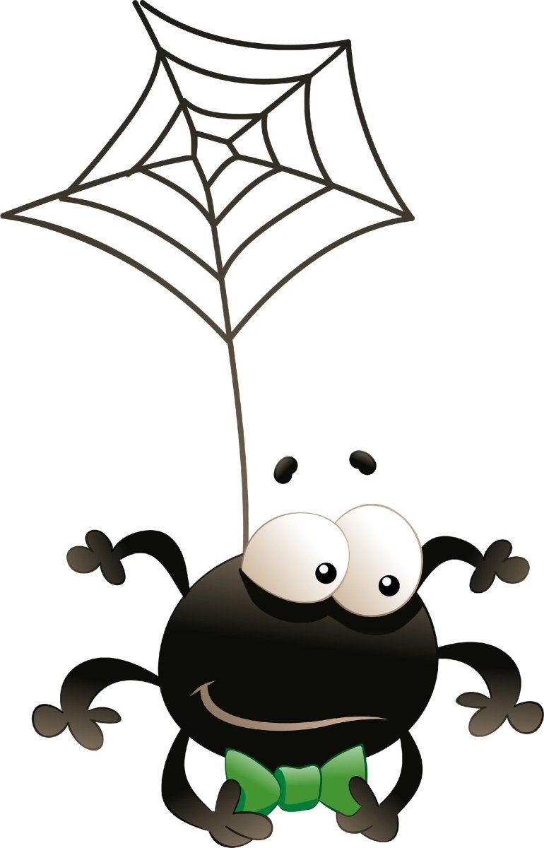Wandsticker Spinne mit Fliege, Spinnennetz, Kinder WS00000023 - Bild 4