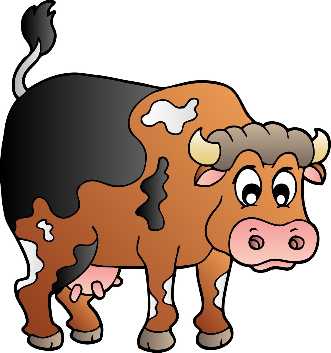 Wandsticker lustige Kuh mit Flecken, Schwarz, Weiß WS00000046 - Bild 4