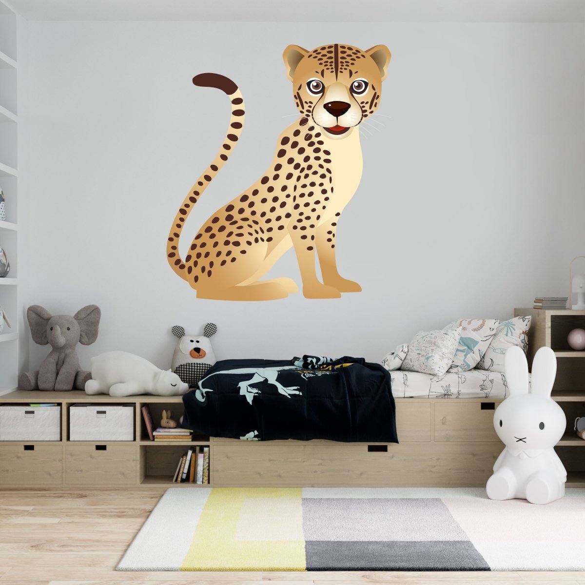 Wandsticker Gepard, Wild-tiere, Afrika, Kinder-motiv WS00000054 - Bild 1