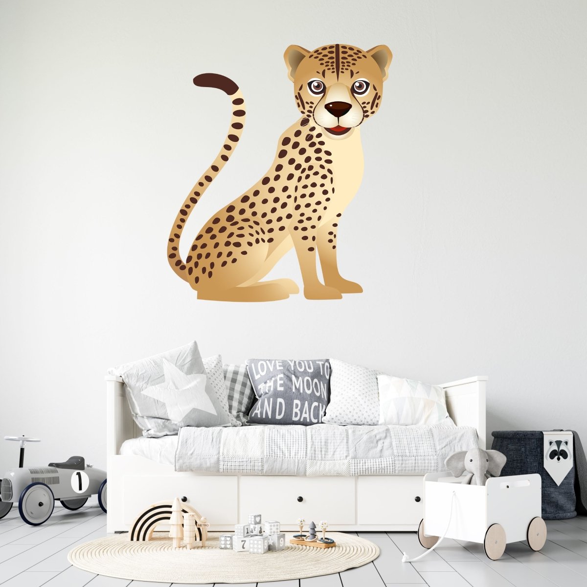 Wandsticker Gepard, Wild-tiere, Afrika, Kinder-motiv WS00000054 - Bild 3