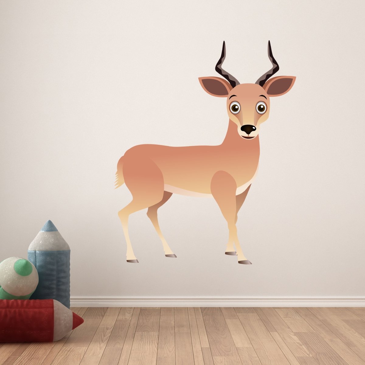 Wandsticker aufmerksame Gazelle gespiegelt, Tiere WS00000056 - Bild 6