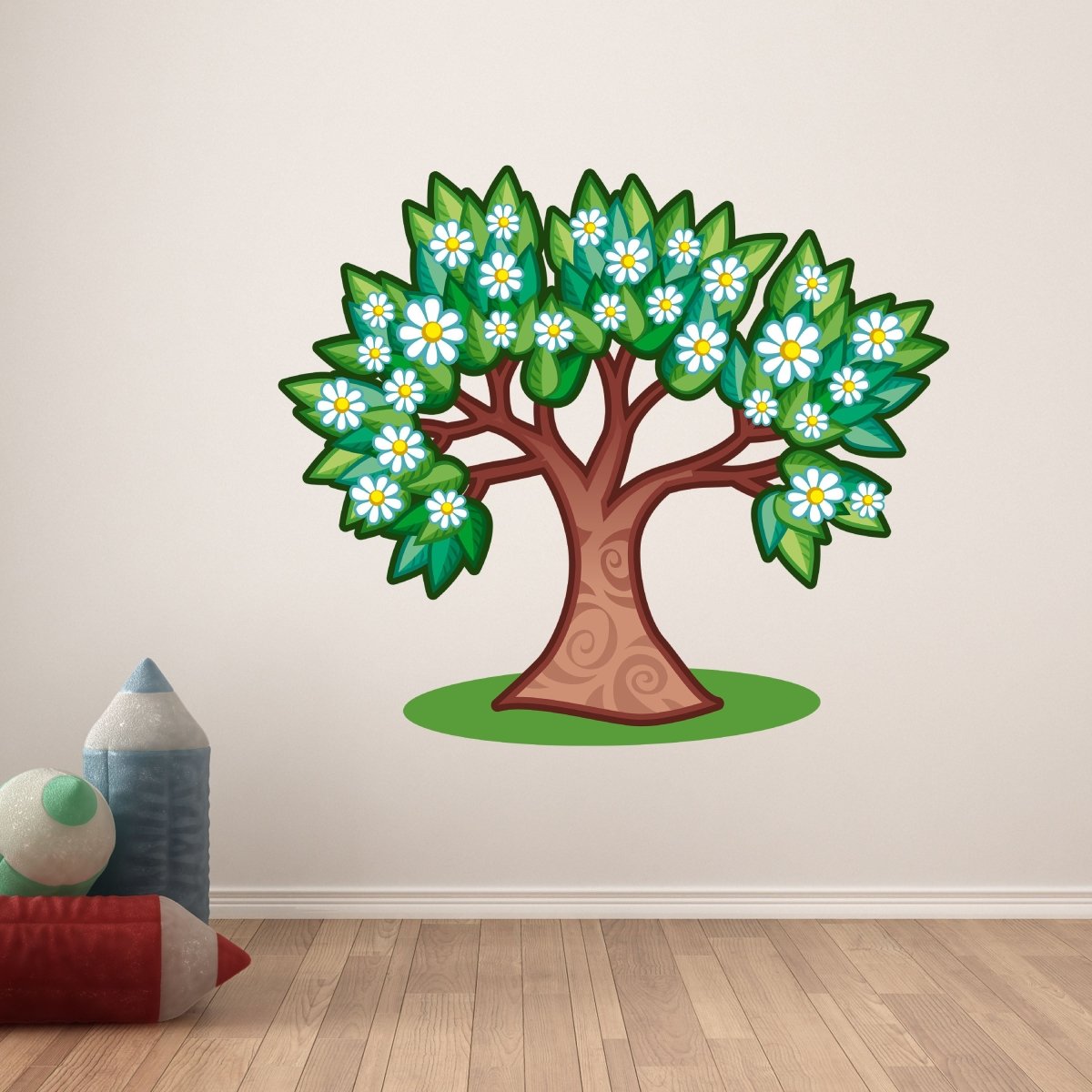 Wandsticker blühender Baum, Wiese, Natur, Blüten WS00000094 - Bild 6