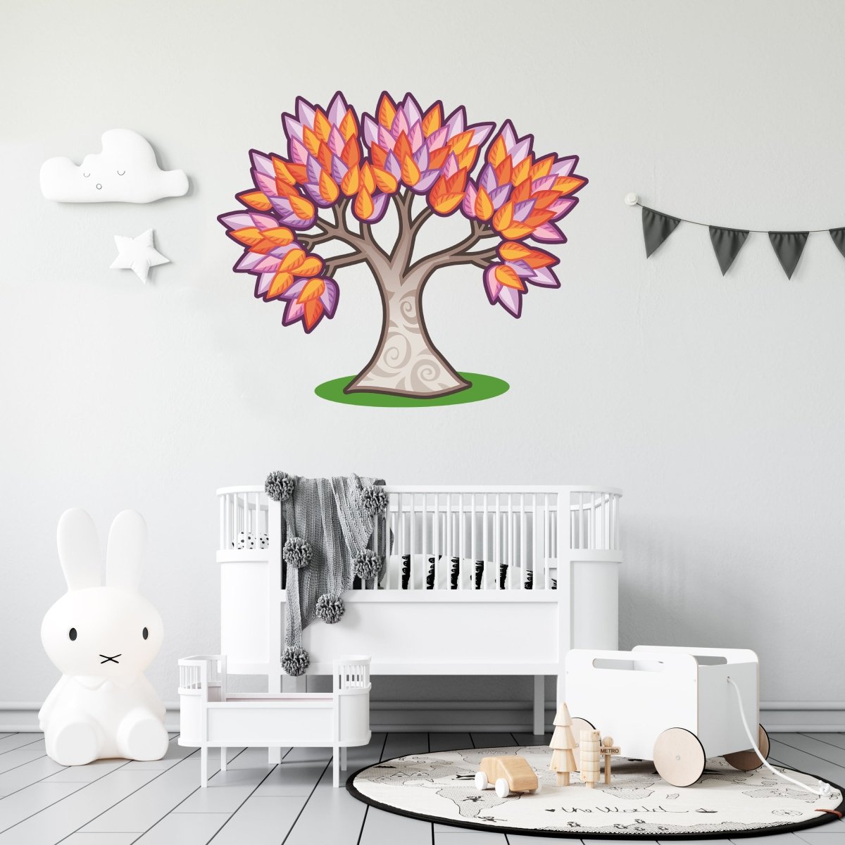 Wandsticker bunter Baum im Herbst, Natur, Blätter WS00000096 - Bild 3