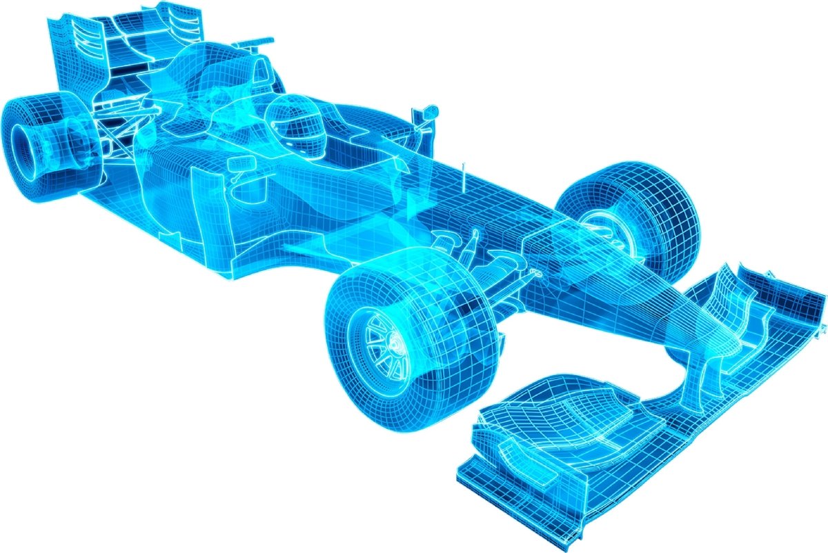 Wandsticker Formel 1 Wagen, Rennsport, 3D Modell WS00000108 - Bild 4