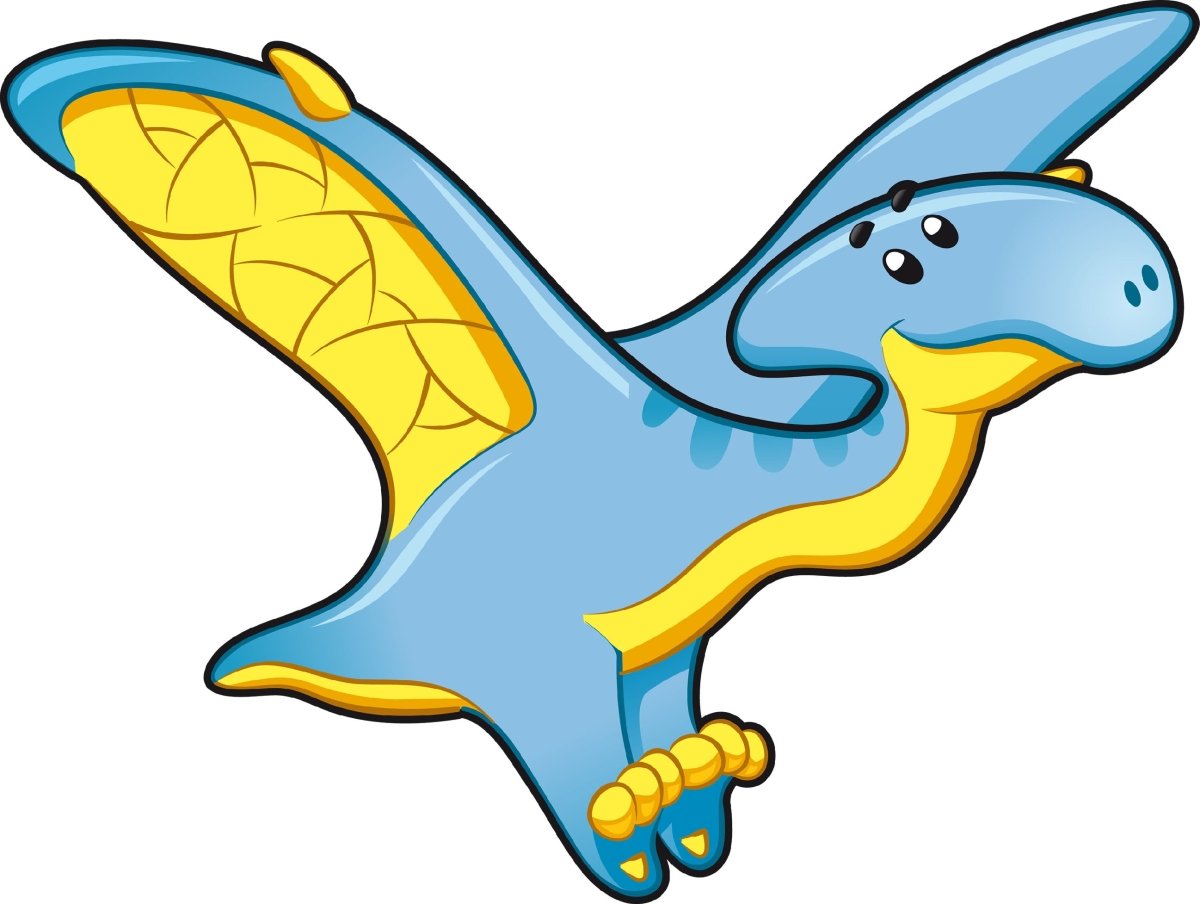 Wandsticker blauer Flugsaurier, Pterosauria WS00000122 - Bild 4
