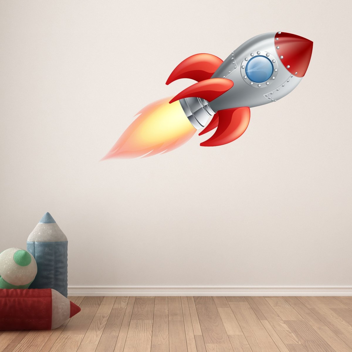 Wandsticker Rakete im Weltraum, Flammen, Universum WS00000128 - Bild 6