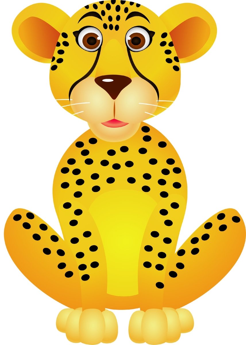 Wandsticker lustiger Gepard, Wild-tiere, Afrika WS00000150 - Bild 4